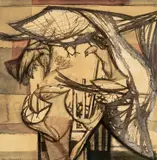 Untitled by Eric James Malthouse, ink and watercolour, sold Apr 2026