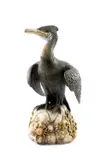 Freestanding stoneware ceramic - anatomical study of a cormorant by Neil Dalrymple, 2010, sculpture, sold Apr 2026