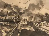Entitled verso by William Selwyn, mixed media, offered Apr 2026