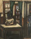 Untitled by Josef Herman, mixed media, sold Apr 2026