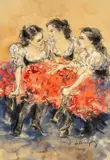Talk Time by Valerie Ganz, mixed media, sold Apr 2026