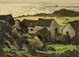 A north Anglesey by Kyffin Williams, oil on board, sold Apr 2026