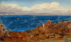 'Coastal Landscape by Christopher Williams, oil on canvas, sold Apr 2026