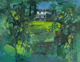 The Enclosed Garden by John Elwyn, oil on canvas, sold Apr 2026
