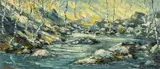 The Pool in the Ogwen by Charles Wyatt Warren, oil on board, sold Apr 2026