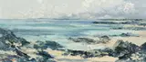 Anglesey on bright day with by Charles Wyatt Warren, oil on board, sold Apr 2026