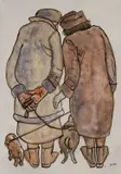 Meeting by Karel Lek, acrylic, sold Apr 2026