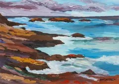 Iona Shore by Sion McIntyre, acrylic on paper, sold Apr 2026