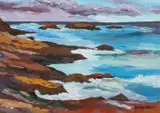 Iona Shore by Sion McIntyre, acrylic on paper, sold Apr 2026