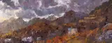 The Moelwyns from Tan y Grisiau by David Grosvenor, oil on canvas, sold Apr 2026
