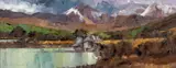 Snowdon from Llynnau Mymbyr by David Grosvenor, oil on canvas, sold Apr 2026