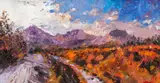 'Moel Hebog by David Grosvenor, oil on canvas, sold Apr 2026