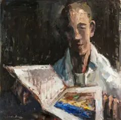 'Poor Van Gogh by Gareth Parry, oil on canvas, sold Apr 2026