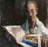 'Poor Van Gogh by Gareth Parry, oil on canvas, sold Apr 2026