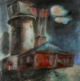 St Anne by Clive Hicks-Jenkins, 2004, acrylic on paper, sold Apr 2026