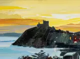 Criccieth Lighting Up by Sarah Carvell, oil on canvas, sold Apr 2026