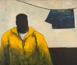 Blue Book by James Donovan, oil on board, sold Apr 2026