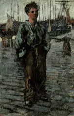 Untitled by Frank Brangwyn, 1885, oil on canvas, sold Apr 2026