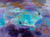 Copper Seam, Gogarth by Mary Lloyd Jones, oil on canvas, sold Apr 2026