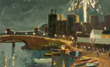 Untitled by Donald McIntyre, acrylic on board, sold Apr 2026