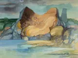 Quarry by Bert Isaac, 1993, watercolour, sold Apr 2026