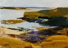 Entitled verso by Donald McIntyre, oil on board, sold Apr 2026