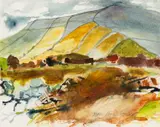 The Burren by Mary Lloyd Jones, watercolour, sold Apr 2026