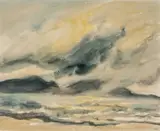 No. 3, Sea at Llanddwyn by Kyffin Williams, watercolour, sold Apr 2026