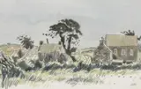 Untitled by Kyffin Williams, watercolour and pencil, sold Apr 2026