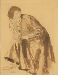 Ida by Augustus John, pencil and watercolour, offered Apr 2026