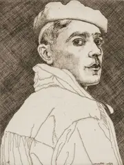 Goodbye to all That by Edgar Holloway, etching, sold Apr 2026