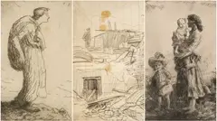 Untitled by Augustus John, pencil, offered Apr 2026