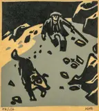 Limited edition by Kyffin Williams, linocut, sold Apr 2026