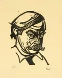 Limited edition by Kyffin Williams, linocut, sold Apr 2026