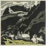 Early limited edition by Kyffin Williams, linocut, sold Apr 2026