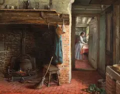 Untitled by Valentine Thomas Garland, 1871, oil on panel, sold Mar 2026