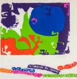 Printed silk scarf - abstract design with lettering by Patrick Heron, print (other), sold Mar 2026