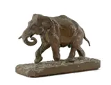 On rectangular plinth by Christophe Fratin, bronze, sold Mar 2026