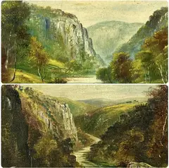 Wye Valley, Monmouthshire by George Willis-Pryce, oil on canvas, sold Mar 2026