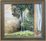 View of bay by Felicity Charlton, oil on board, offered Mar 2026