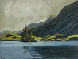 Cregennan Lake by Huw Lewis-Jones limited edition, print, offered Mar 2026