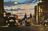 Liver Birds from Hanover Street by Huw Lewis-Jones limited edition, print, offered Mar 2026
