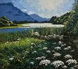 Spring, Llyn Gwernan, Cader Idris by Huw Lewis-Jones limited edition, print, sold Mar 2026