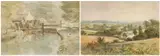 Brecon, Canal Lock by Arthur Miles, watercolor, offered Feb 2026