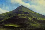 Moel Hebog by Gerald Dewsbury, 2012, oil on canvas board, sold Feb 2026