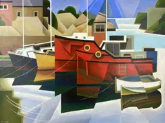 Entitled verso by Alex Campbell, acrylic, sold Feb 2026