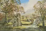 Downham, Lancashire by John Corcoran, oil on canvas, sold Feb 2026