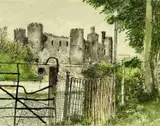 The Gate by George Drought, 1990, watercolour, sold Feb 2026