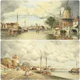 Near Gorringheim by Louis Van Staaten, watercolor, sold Feb 2026