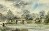 Ashford in the Winter by Desmond Brophy, watercolour, sold Feb 2026